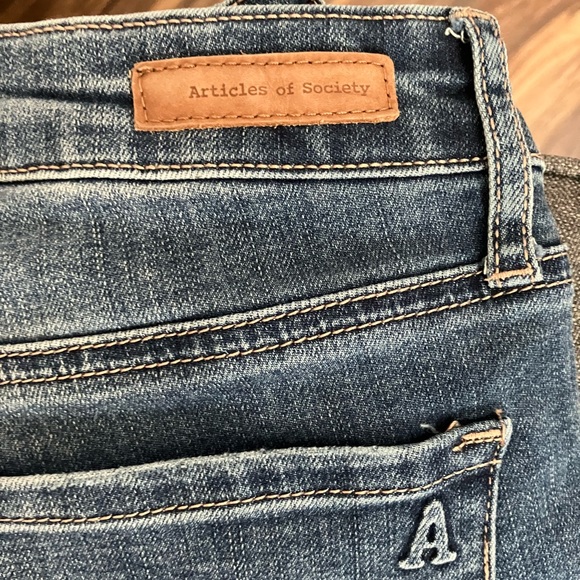 Articles of Society Medium Wash Sarah Benton City Mid Rise Skinny Jeans, 26 - Picture 11 of 11